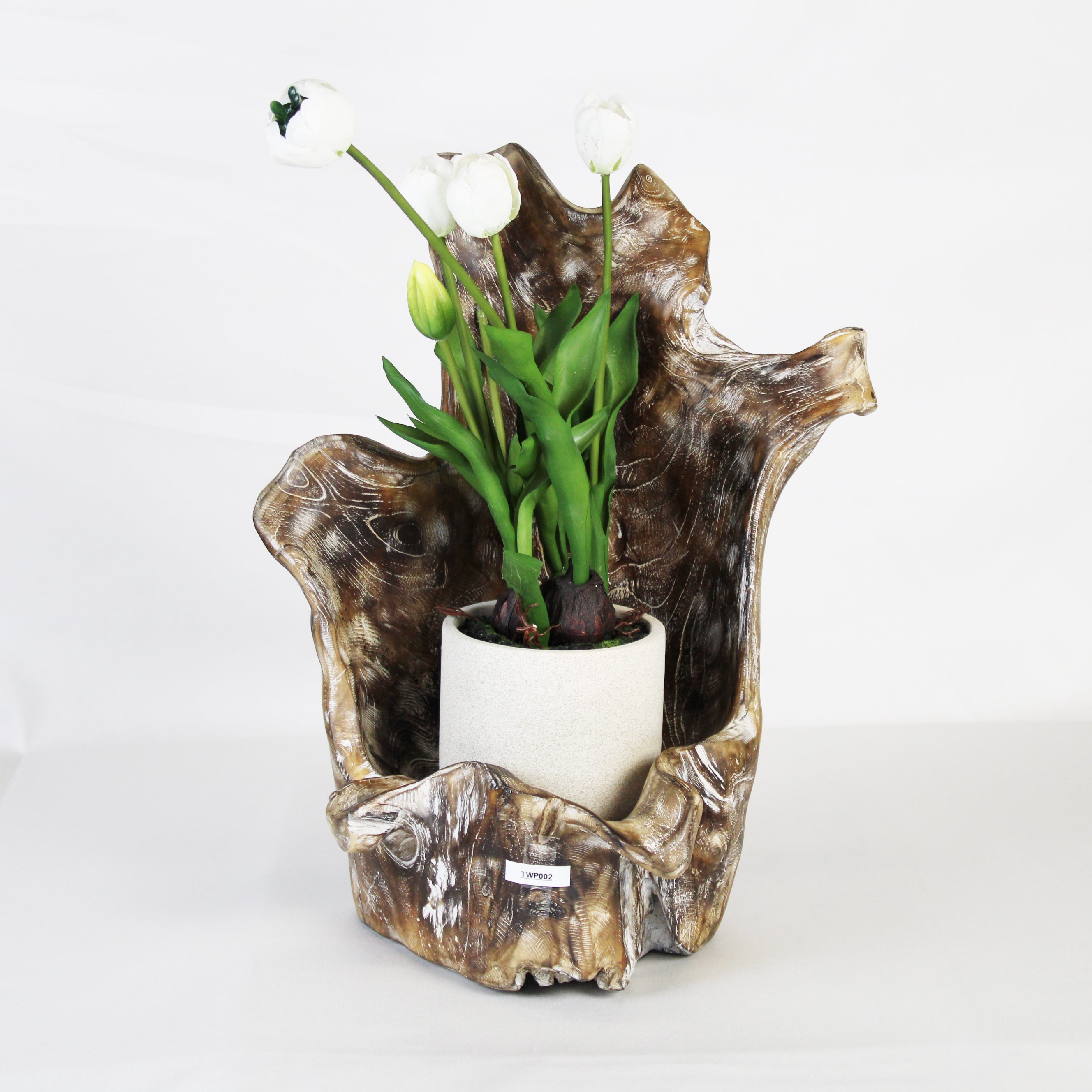 teak plant pot Teak Wood Planter Stained TWP002 – Baliwood Art