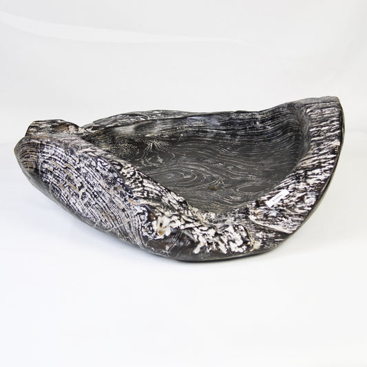 Teak Root Plate Black BTP005L