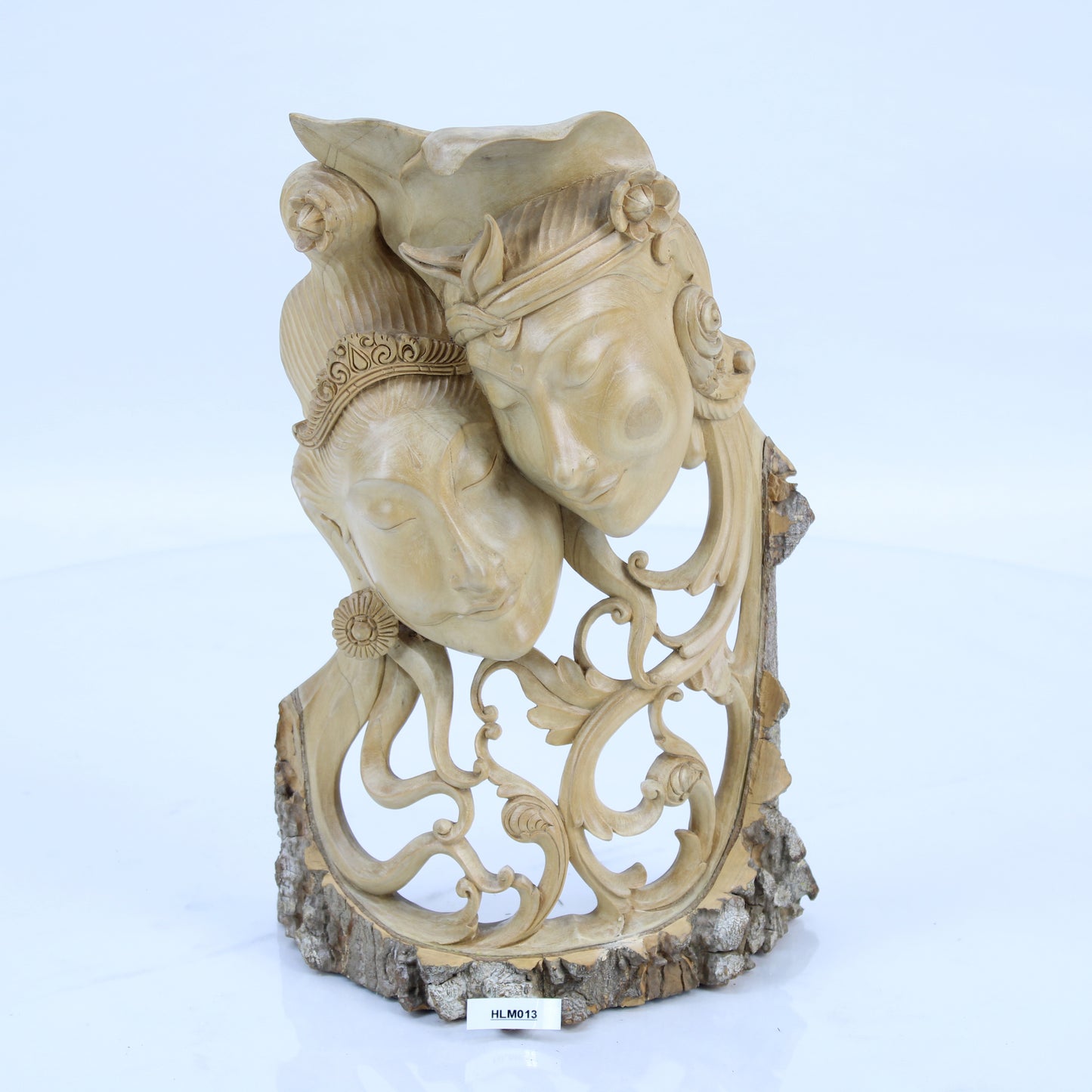 Hand-Carved Lovers Wall Mount HCM013