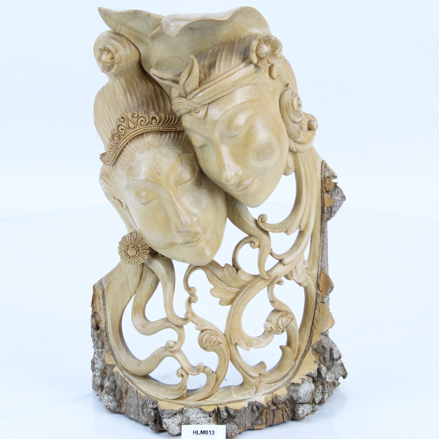 Hand-Carved Lovers Wall Mount HCM013