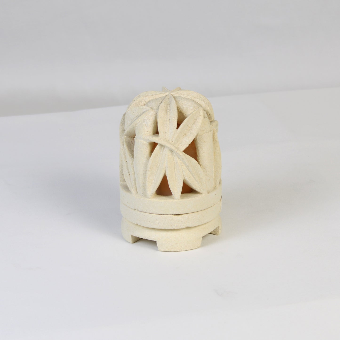 Limestone Lantern Candle Holder LOW007