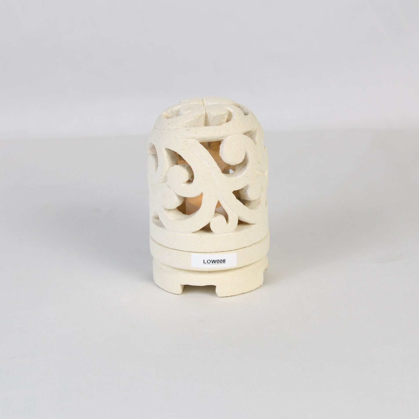 Limestone Lantern Candle Holder LOW008