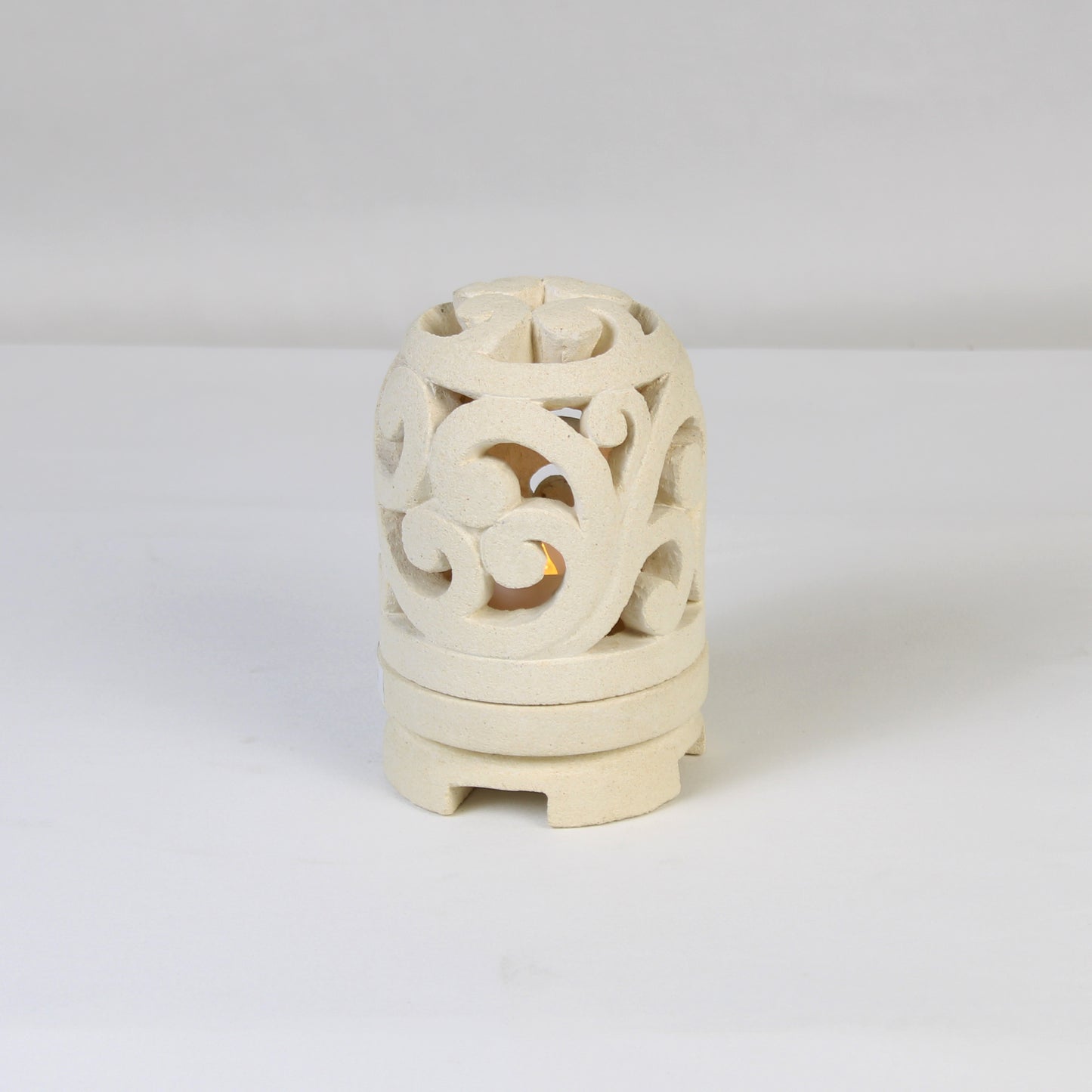 Limestone Lantern Candle Holder LOW008