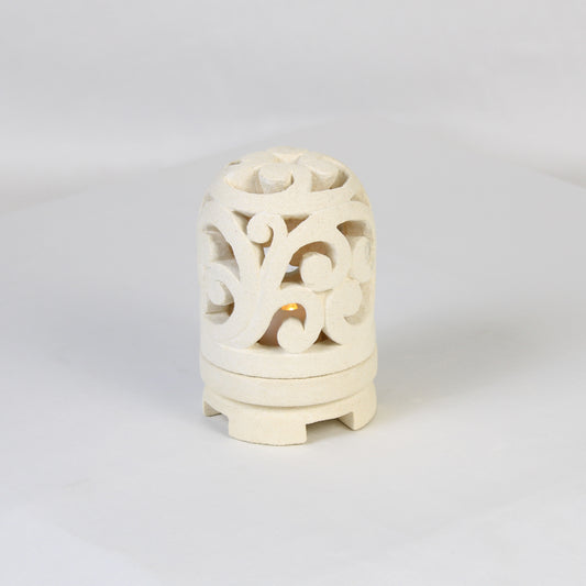 Limestone Lantern Candle Holder LOW008