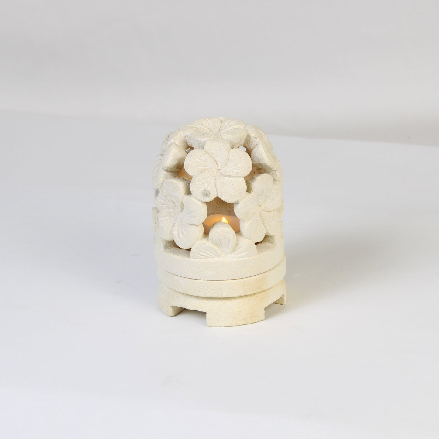 Limestone Lantern Candle Holder LOW009