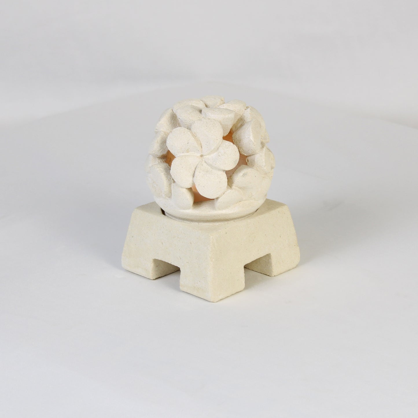 Limestone Lantern Candle Holder LOW010