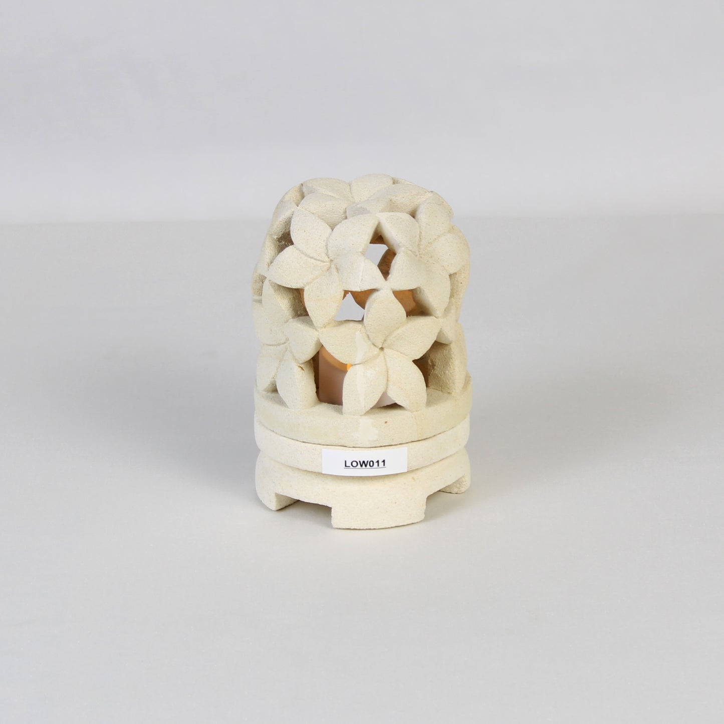 Limestone Lantern Candle Holder LOW011