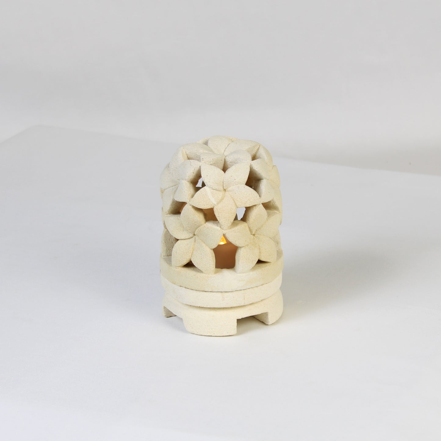 Limestone Lantern Candle Holder LOW011