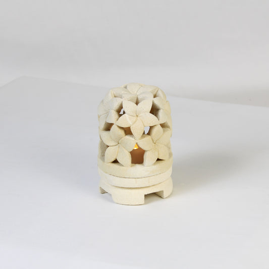 Limestone Lantern Candle Holder LOW011