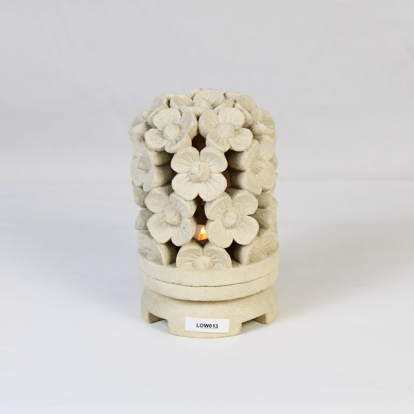 Limestone Lantern Candle Holder LOW013