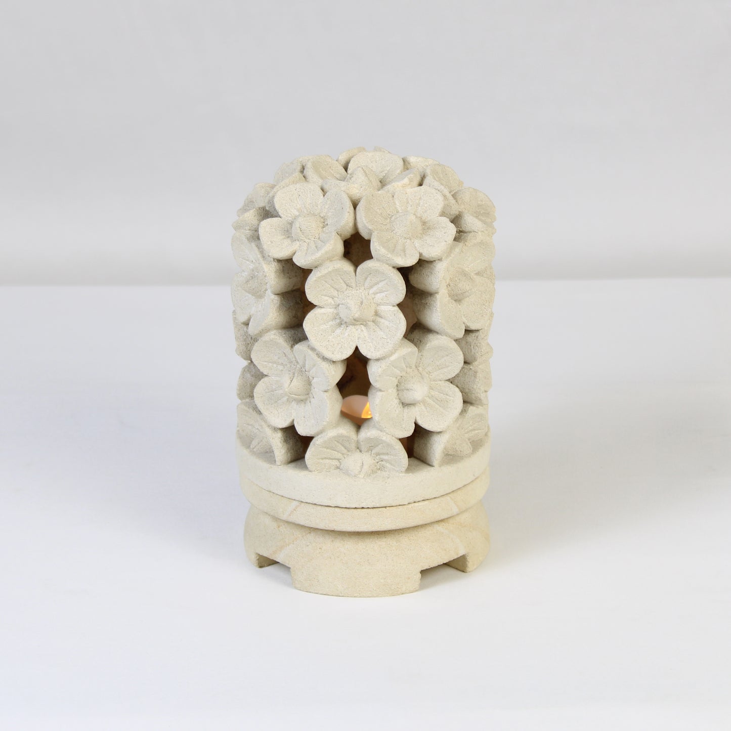 Limestone Lantern Candle Holder LOW013