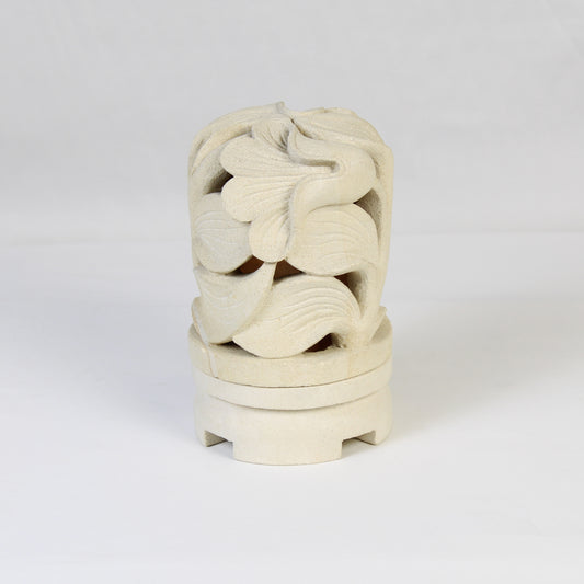 Limestone Lantern Candle Holder LOW014