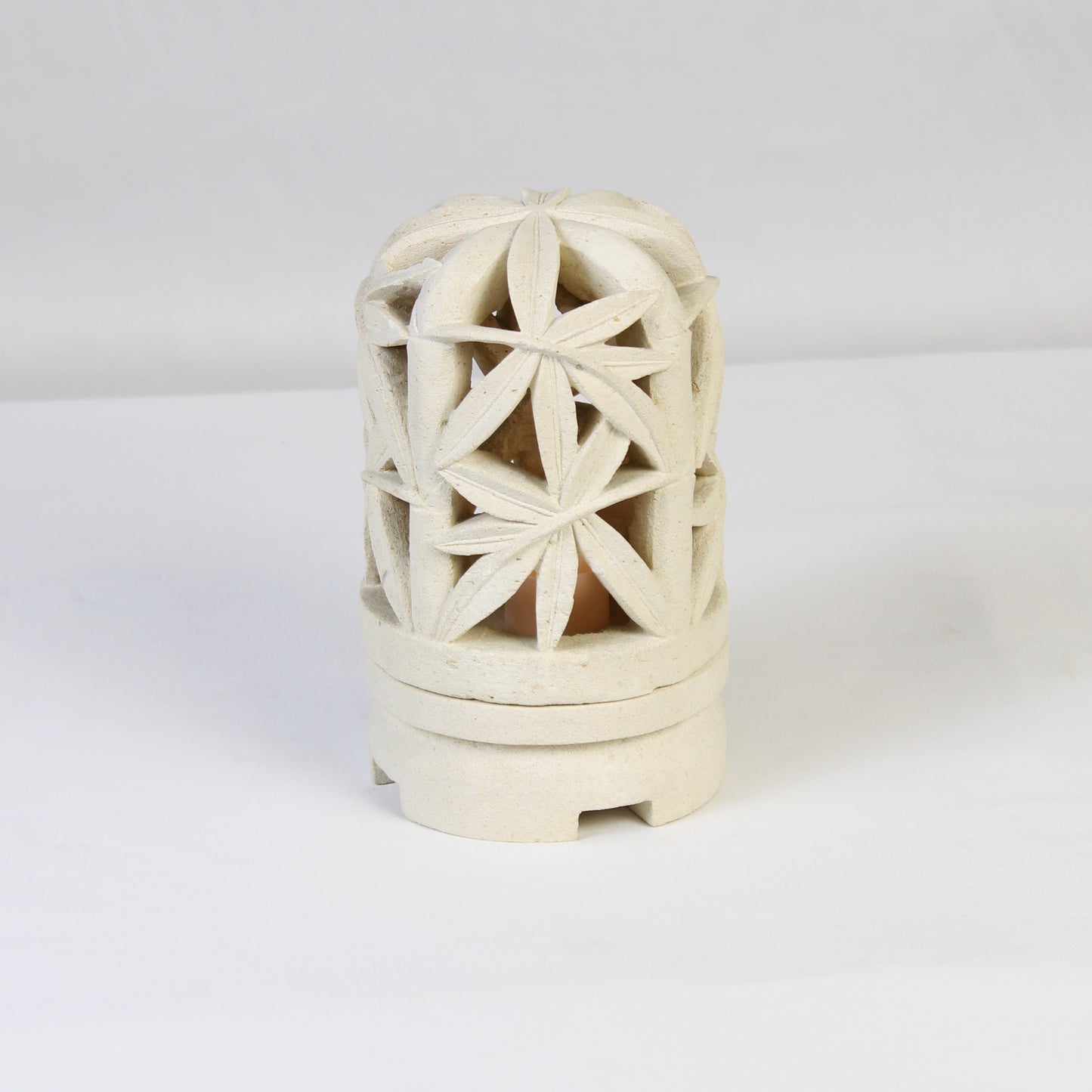 Limestone Lantern Candle Holder LOW015