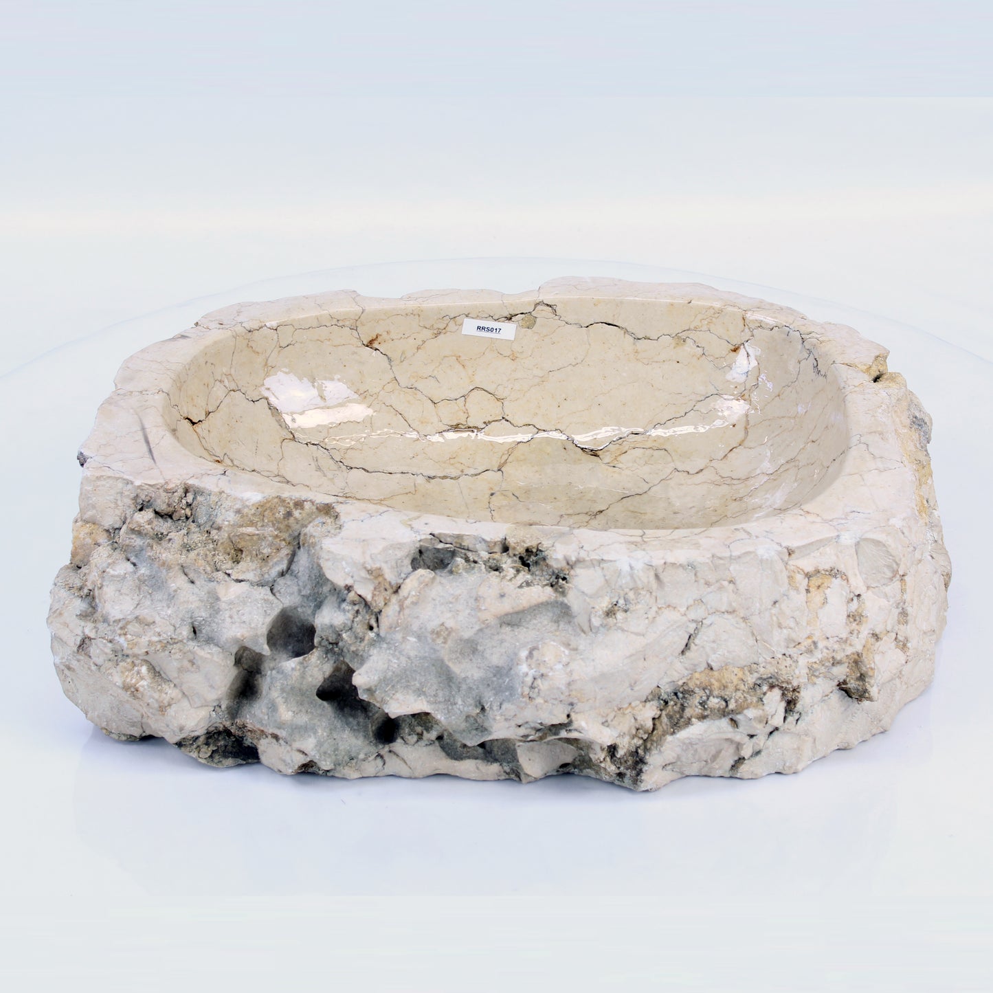 River Stone Wash Basin Petrified RRS017