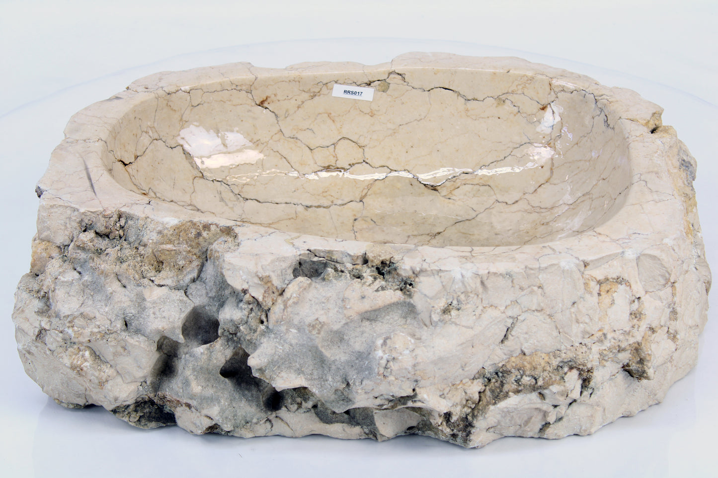 River Stone Wash Basin Petrified RRS017