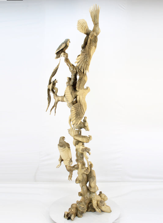 Handcrafted Wooden Wildlife Sculpture SPL031