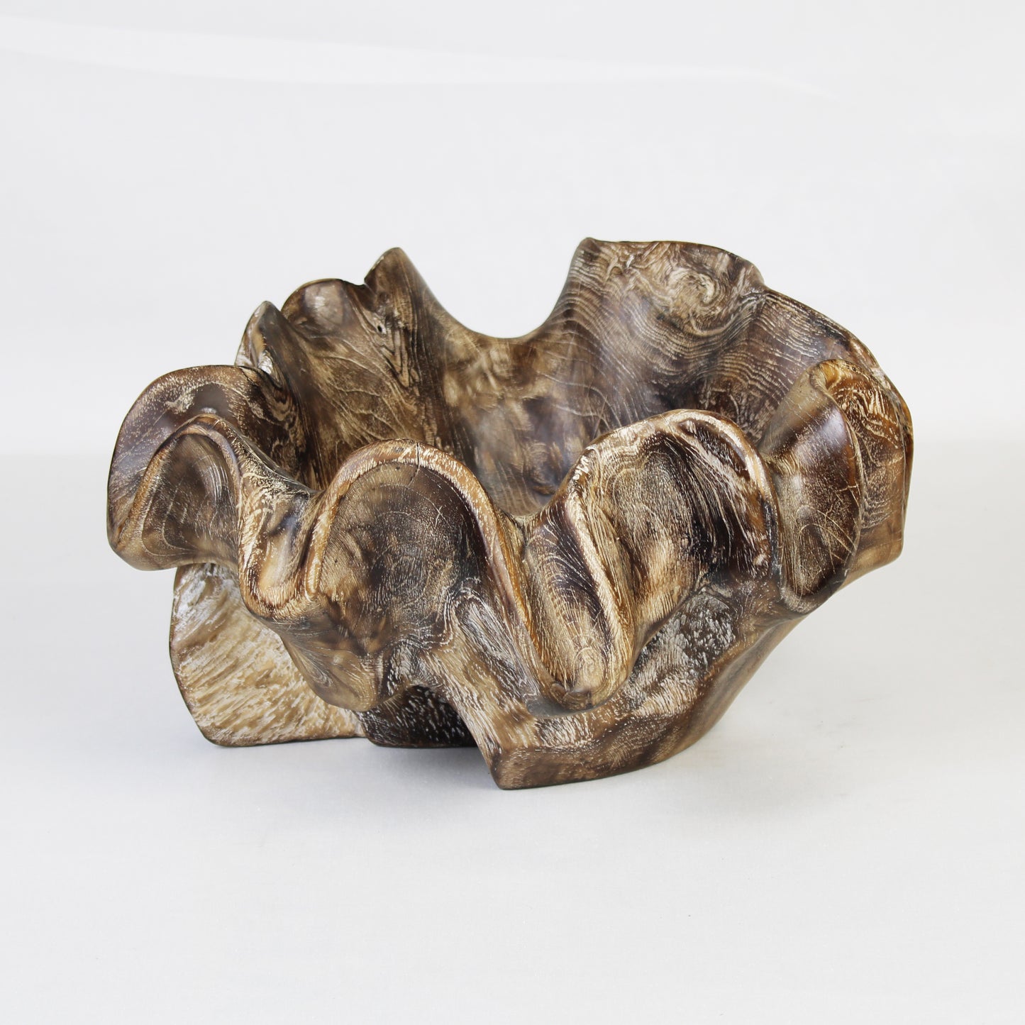 Teak Root Bowl Stained TRB002