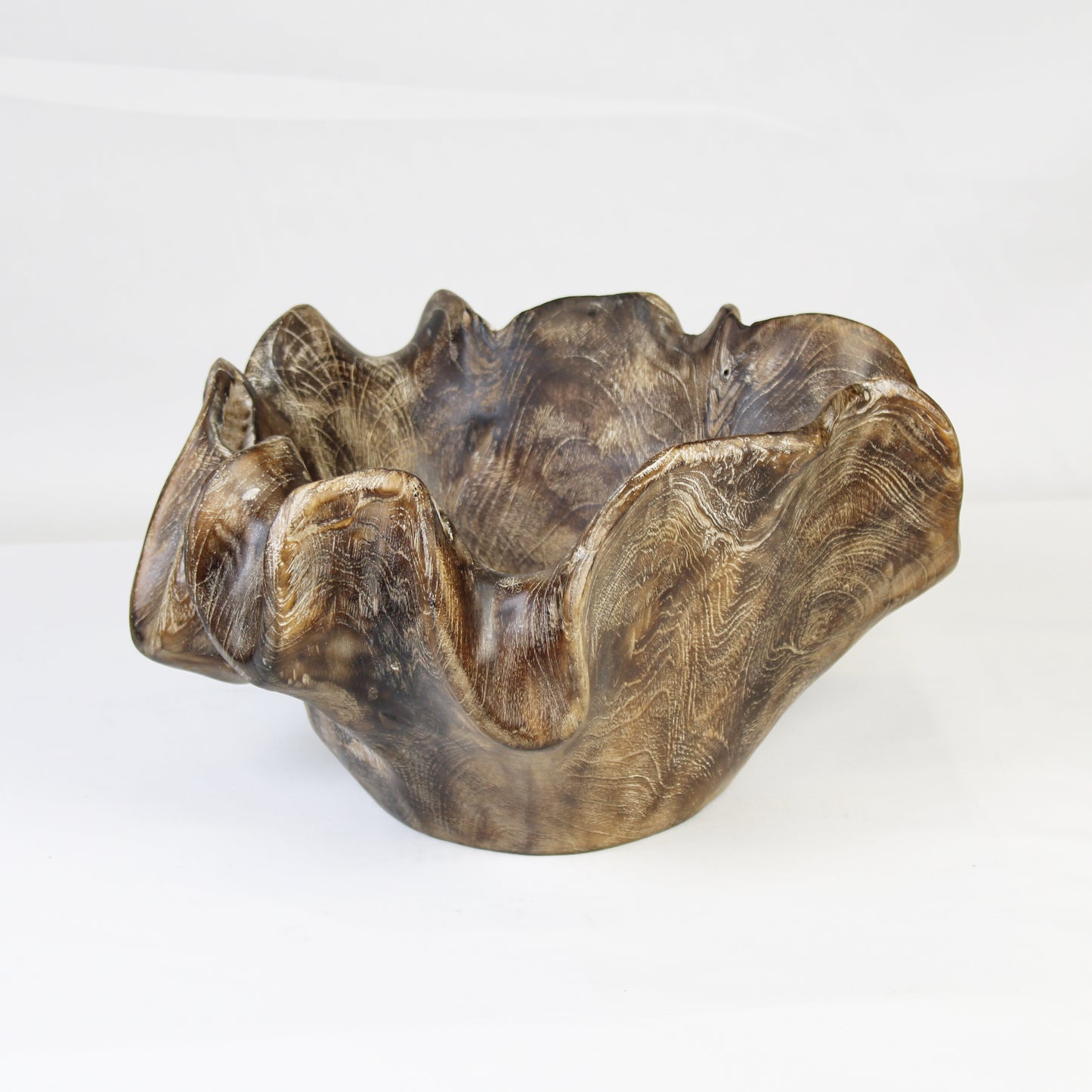 Teak Root Bowl Stained TRB002