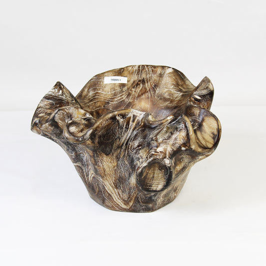 Teak Root Bowl Stained TRB004