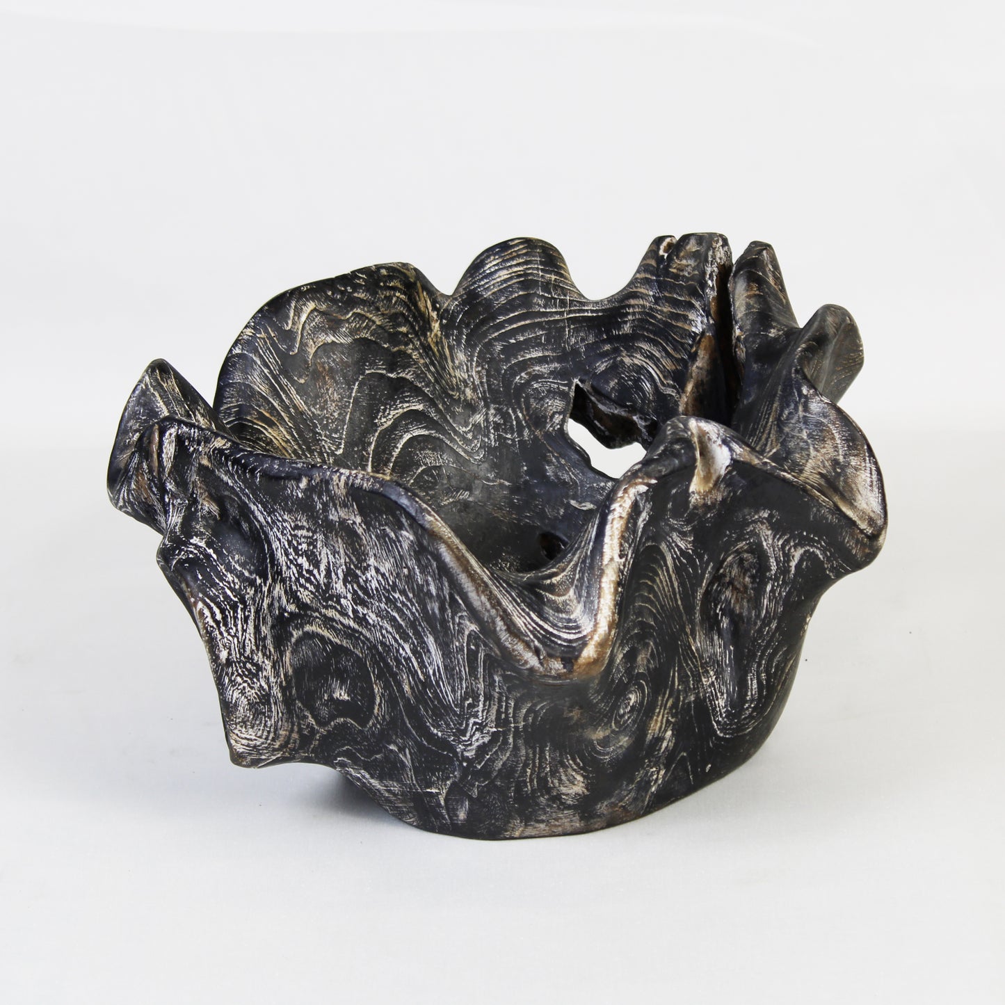 Teak Root Bowl Black TRB007