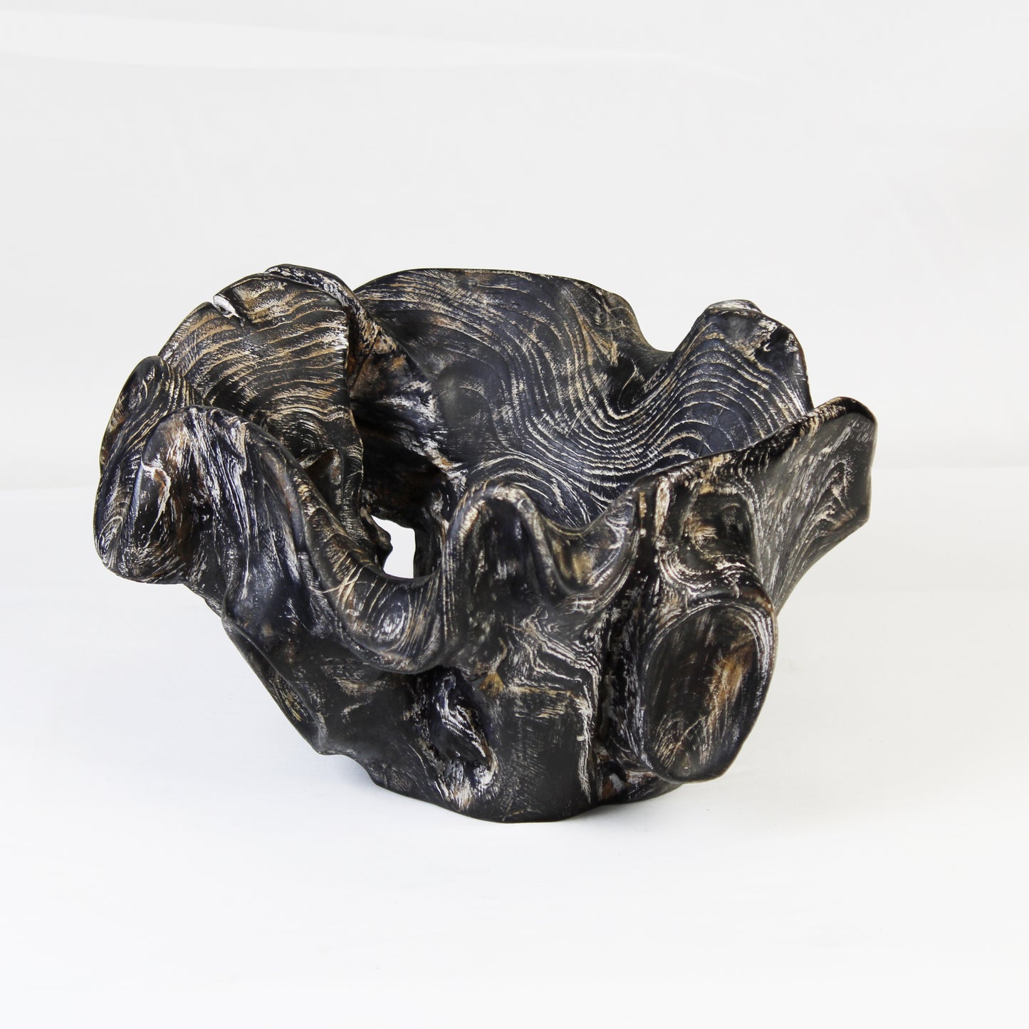 Teak Root Bowl Black TRB007