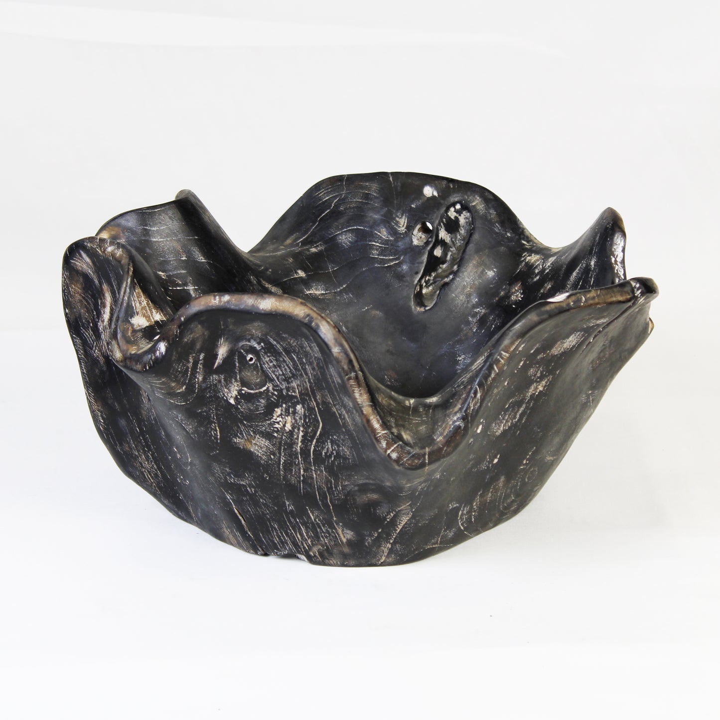 Teak Root Bowl Black TRB008