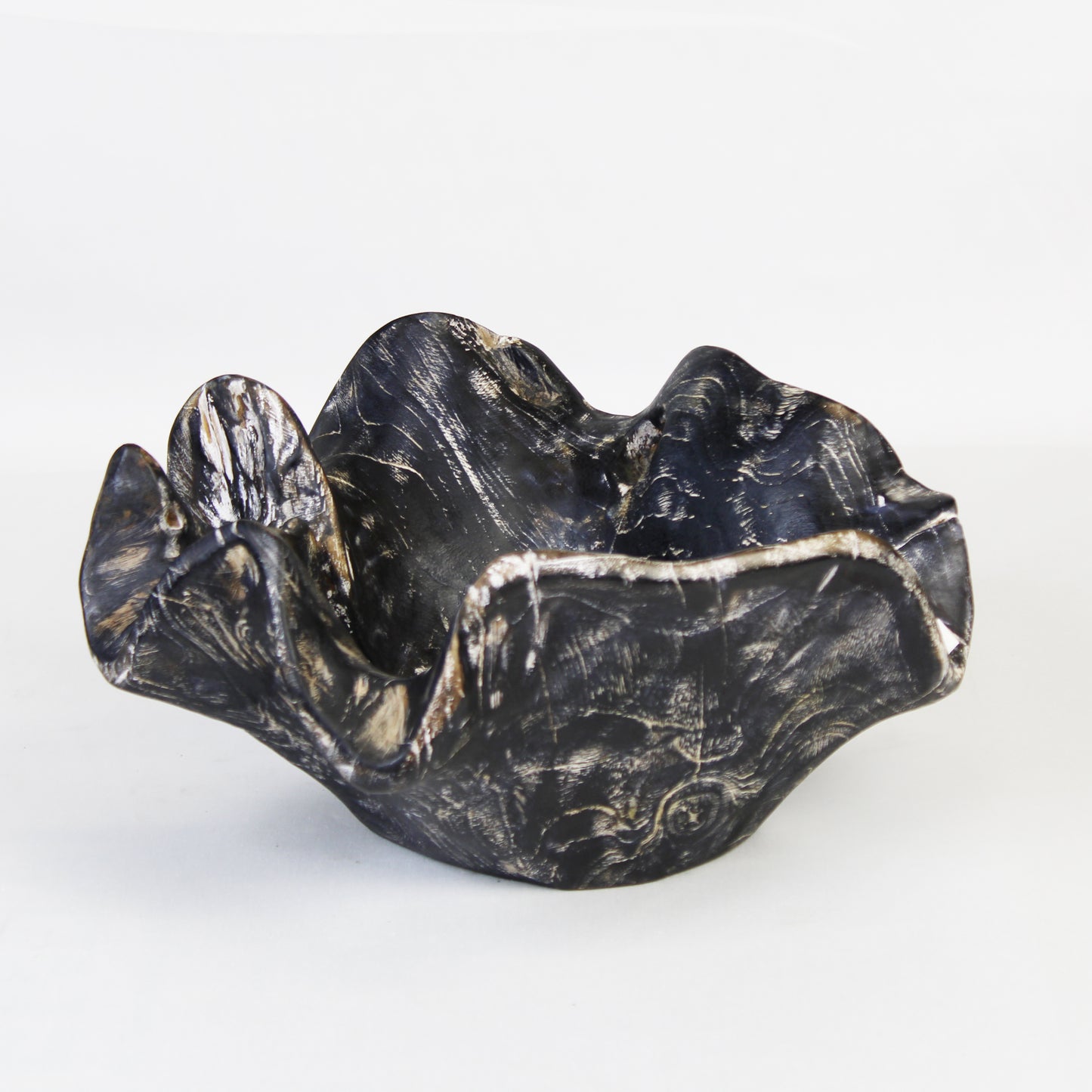 Teak Root Bowl Black TRB009