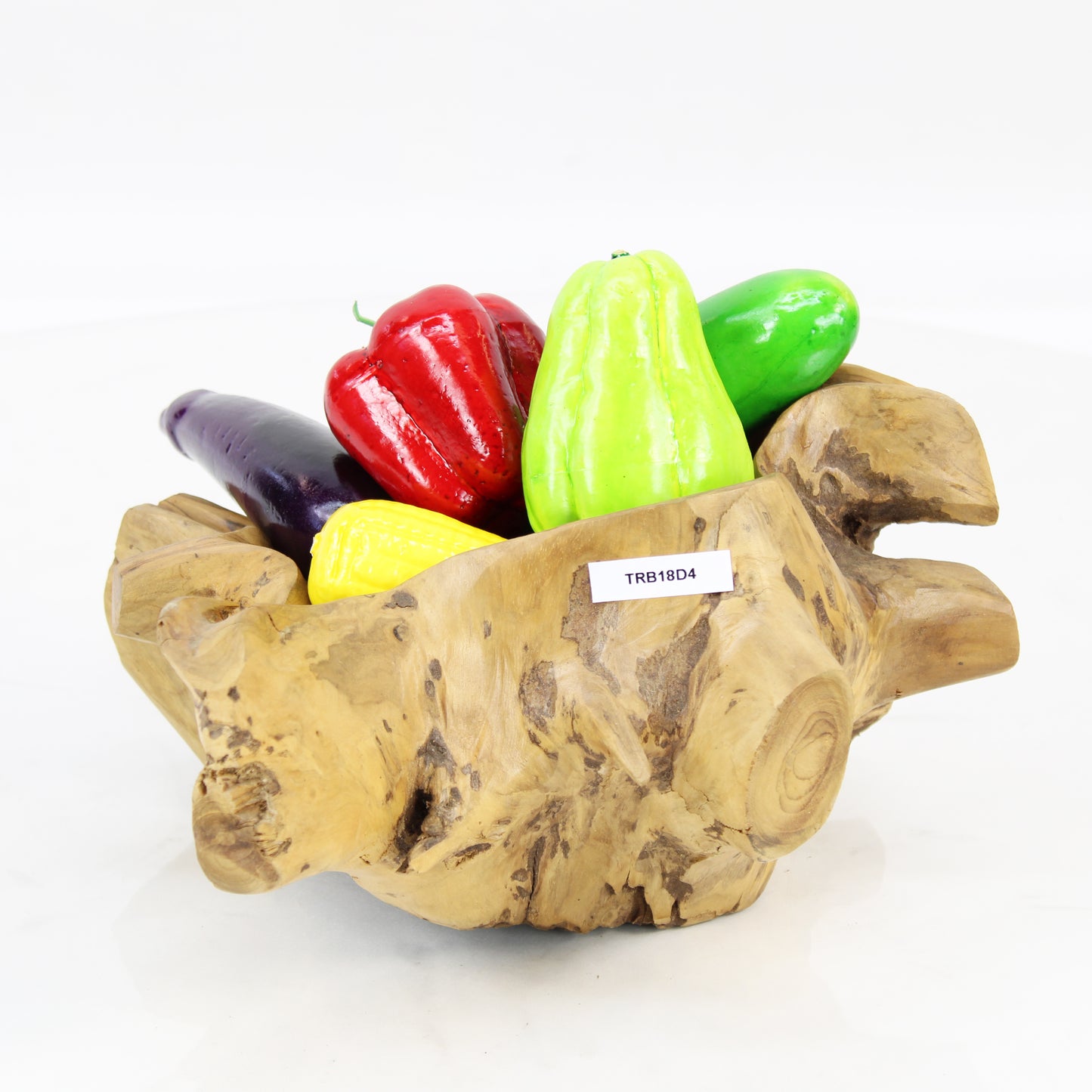 Teak Root Bowl Natural Small TRB018D4