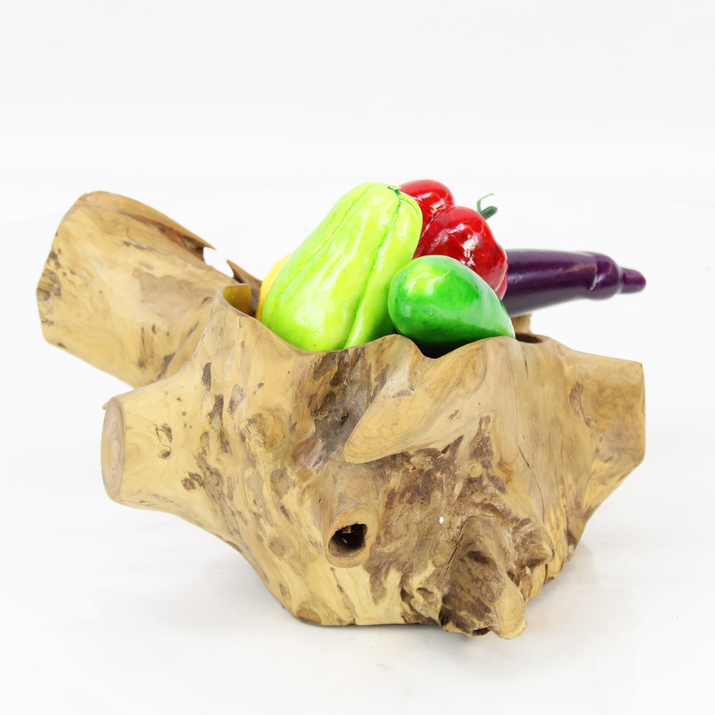 Teak Root Bowl Natural Small TRB018D4