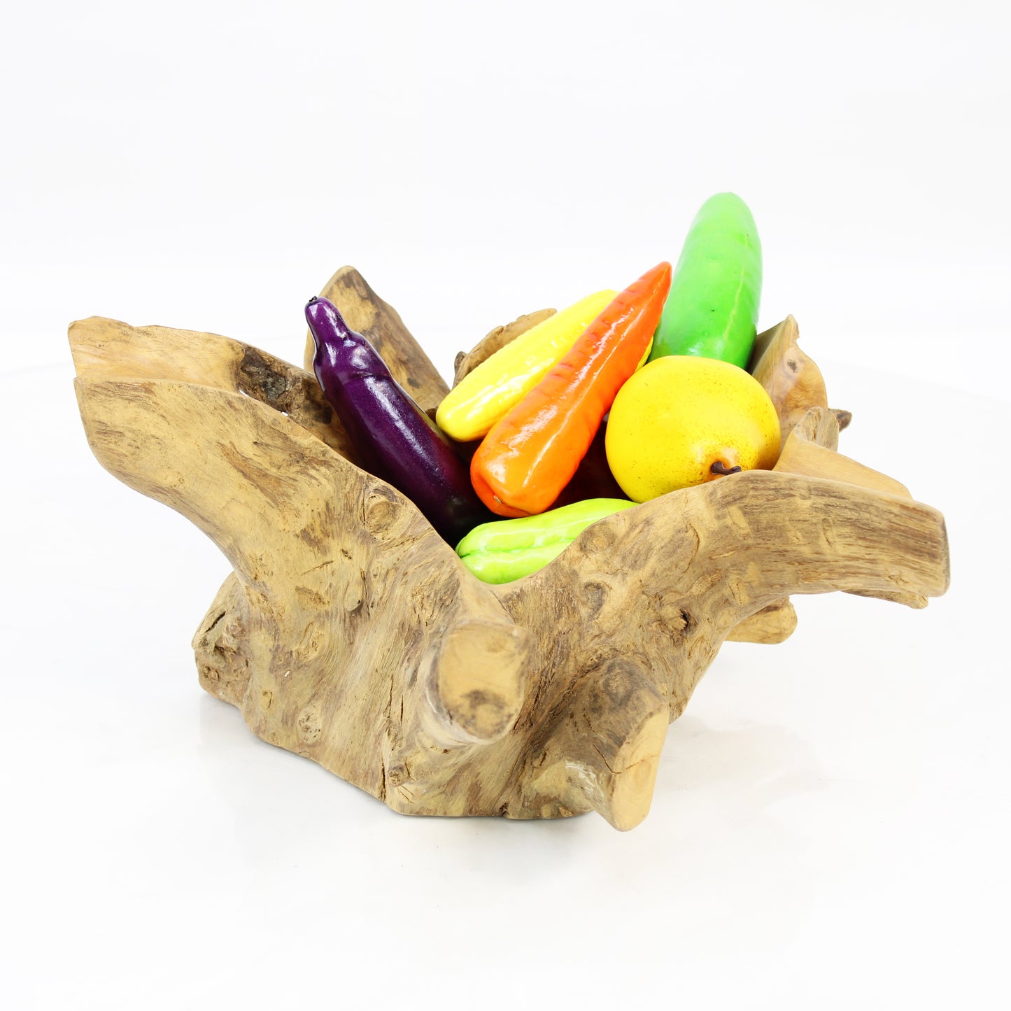 Teak Root Bowl Natural Small TRB019D4