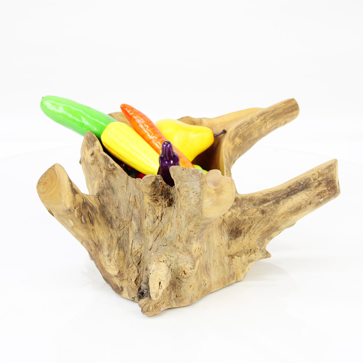 Teak Root Bowl Natural Small TRB019D4