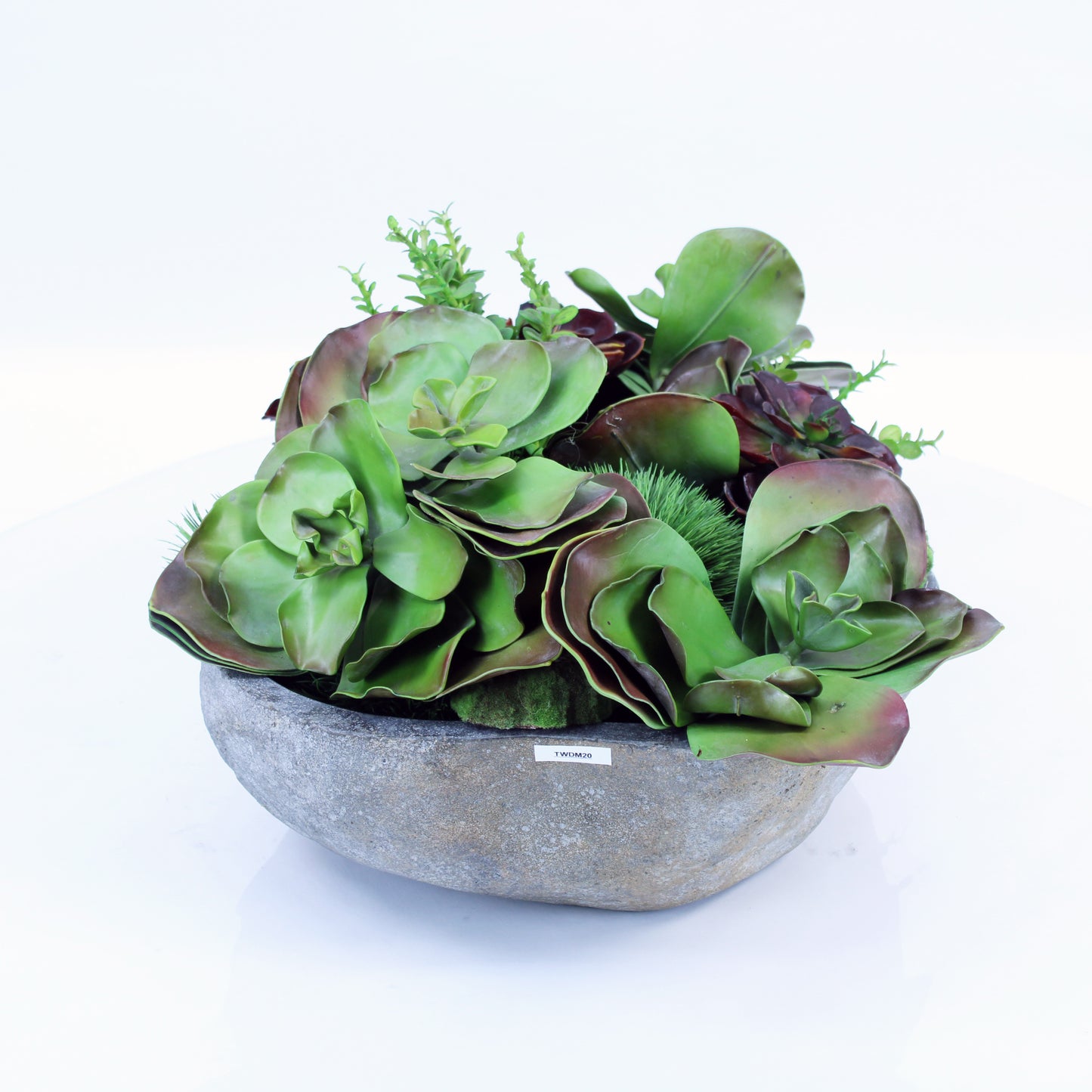 River Stone with Artificial Plant TWDM20