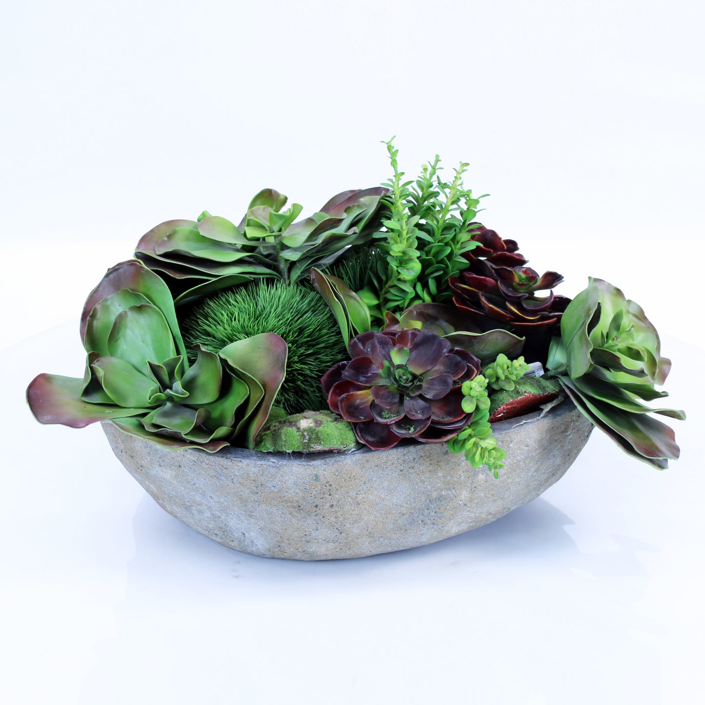 River Stone with Artificial Plant TWDM20