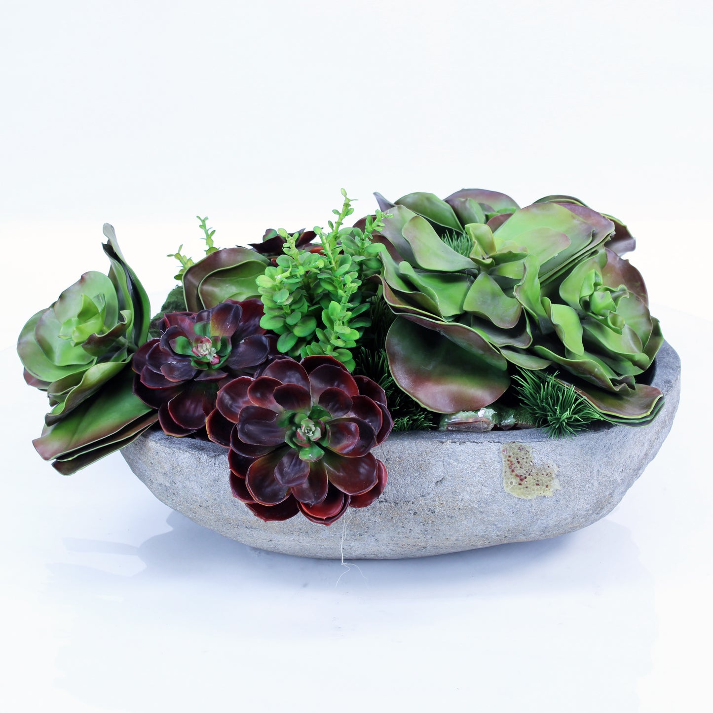 River Stone with Artificial Plant TWDM20