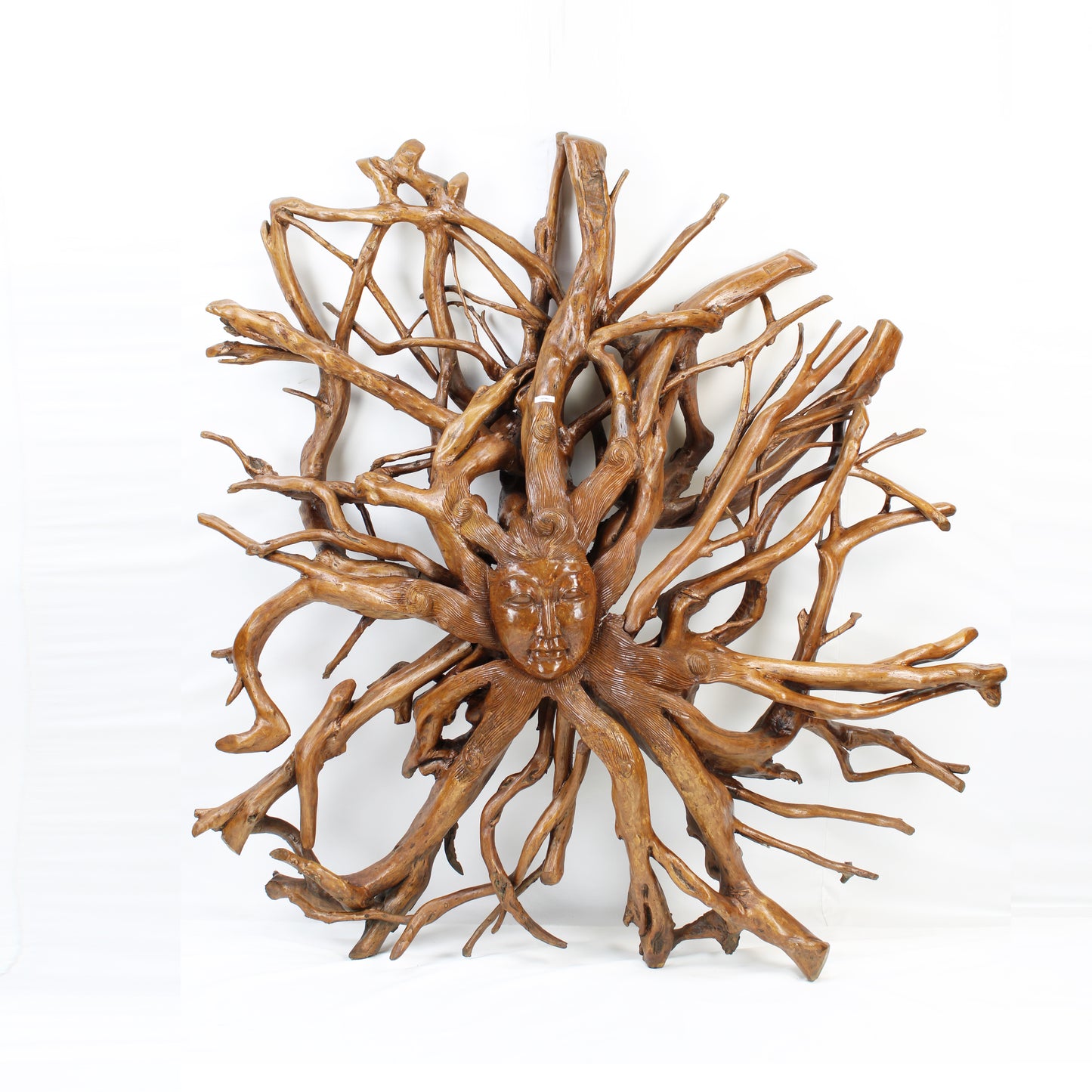 Teak Root Carved Nature Sun Goddess TWDM31