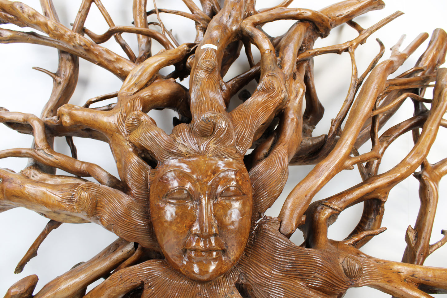 Teak Root Carved Nature Sun Goddess TWDM31