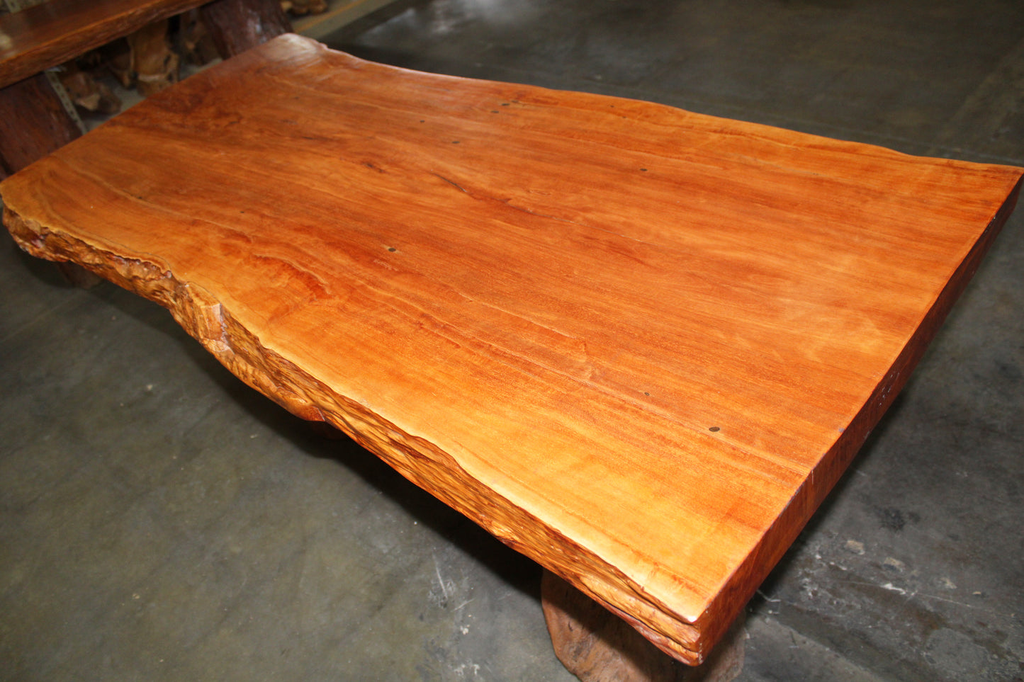 Live Edge Teak Wood Dining Table TWDT09