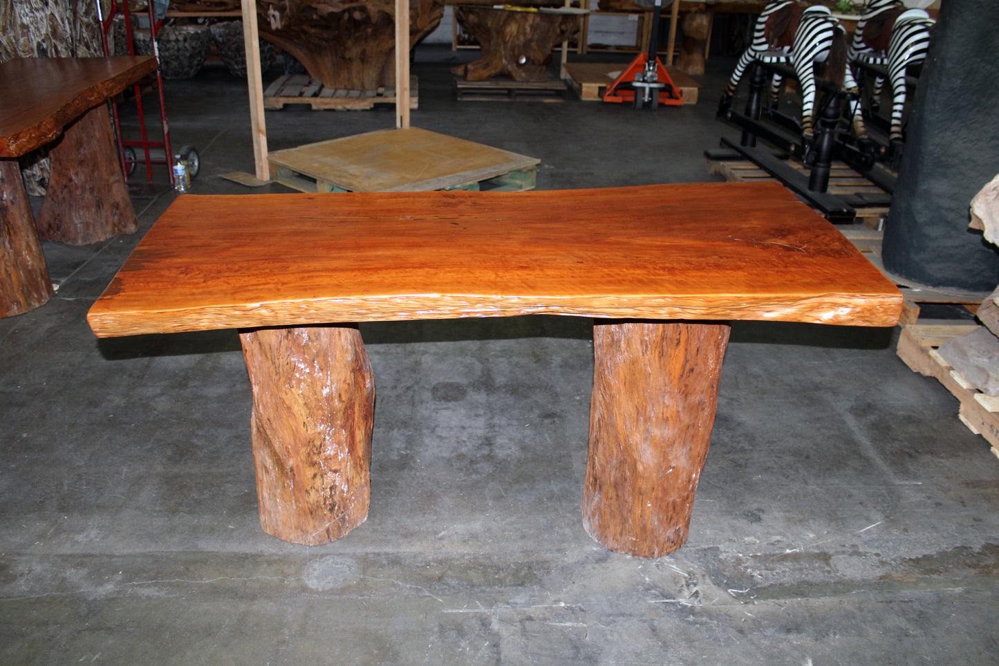 Live Edge Teak Wood Dining Table TWDT10