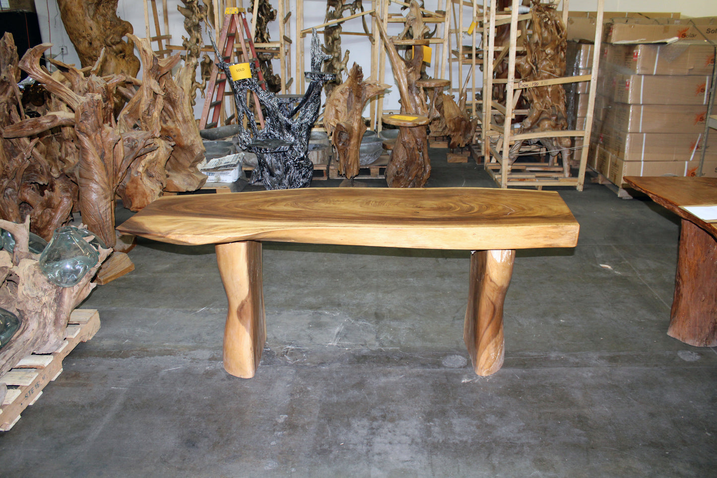 Live Edge Monkey Pod Dining Table TWDT11