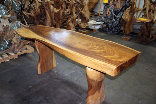 Live Edge Monkey Pod Dining Table TWDT11