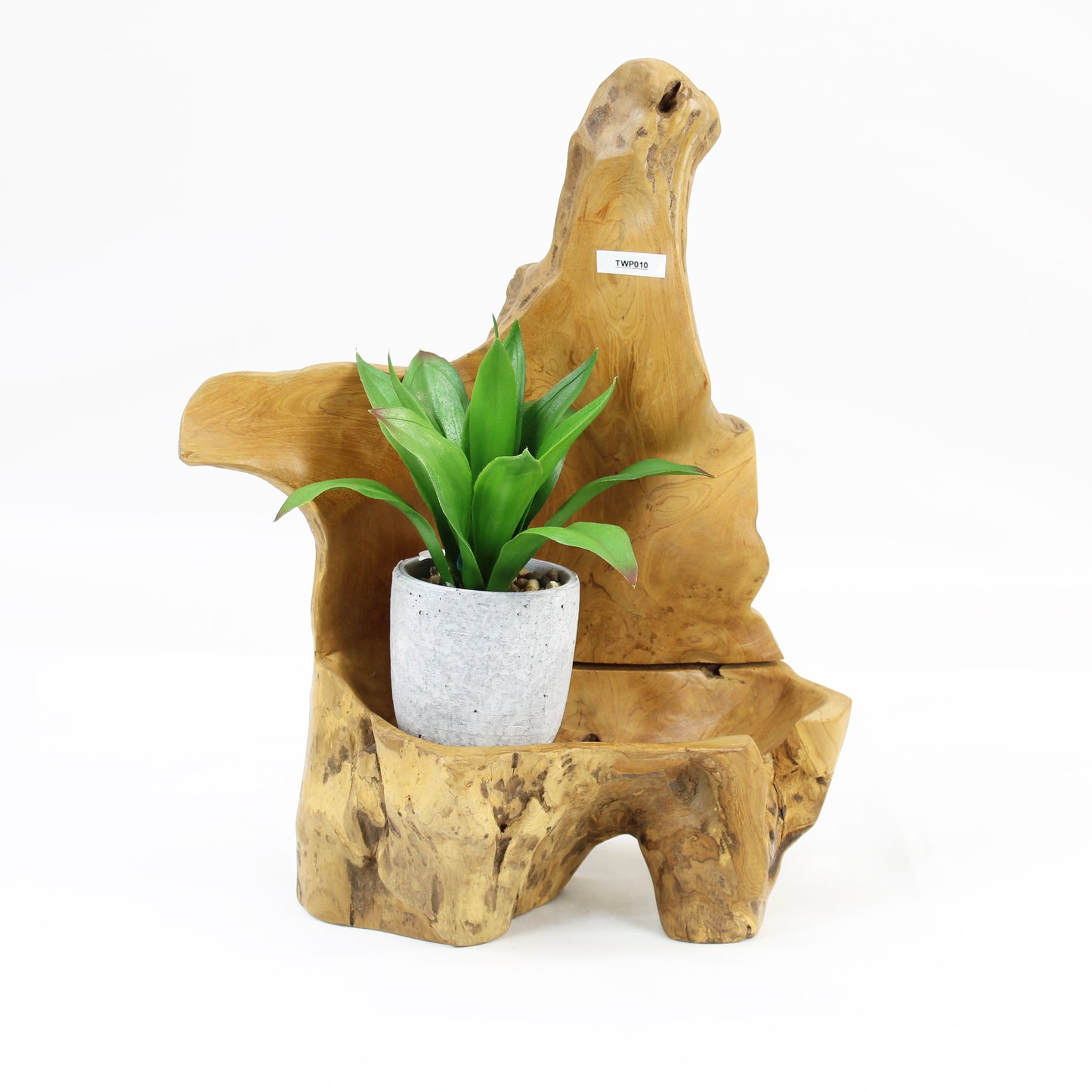 Teak Wood Planter Natural TWP010