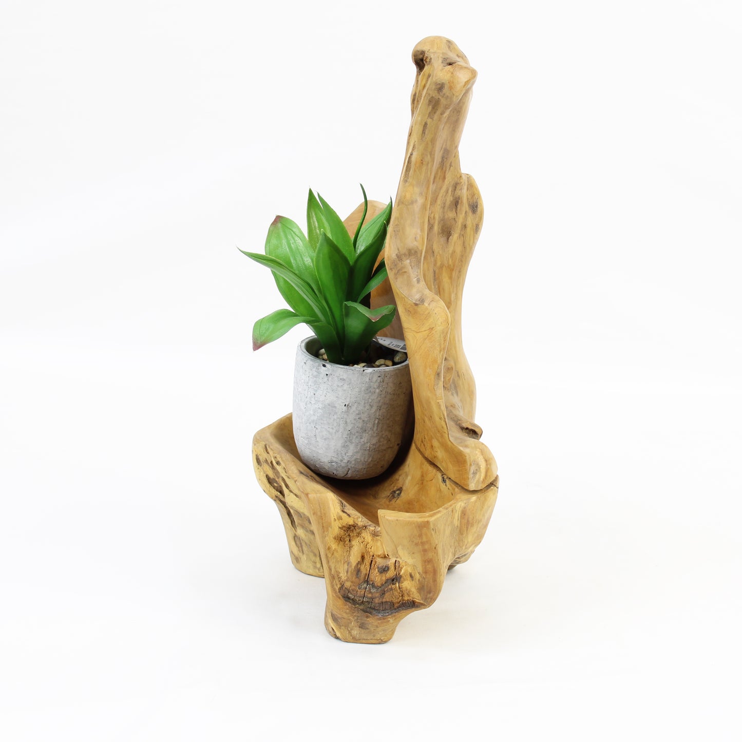 Teak Wood Planter Natural TWP010