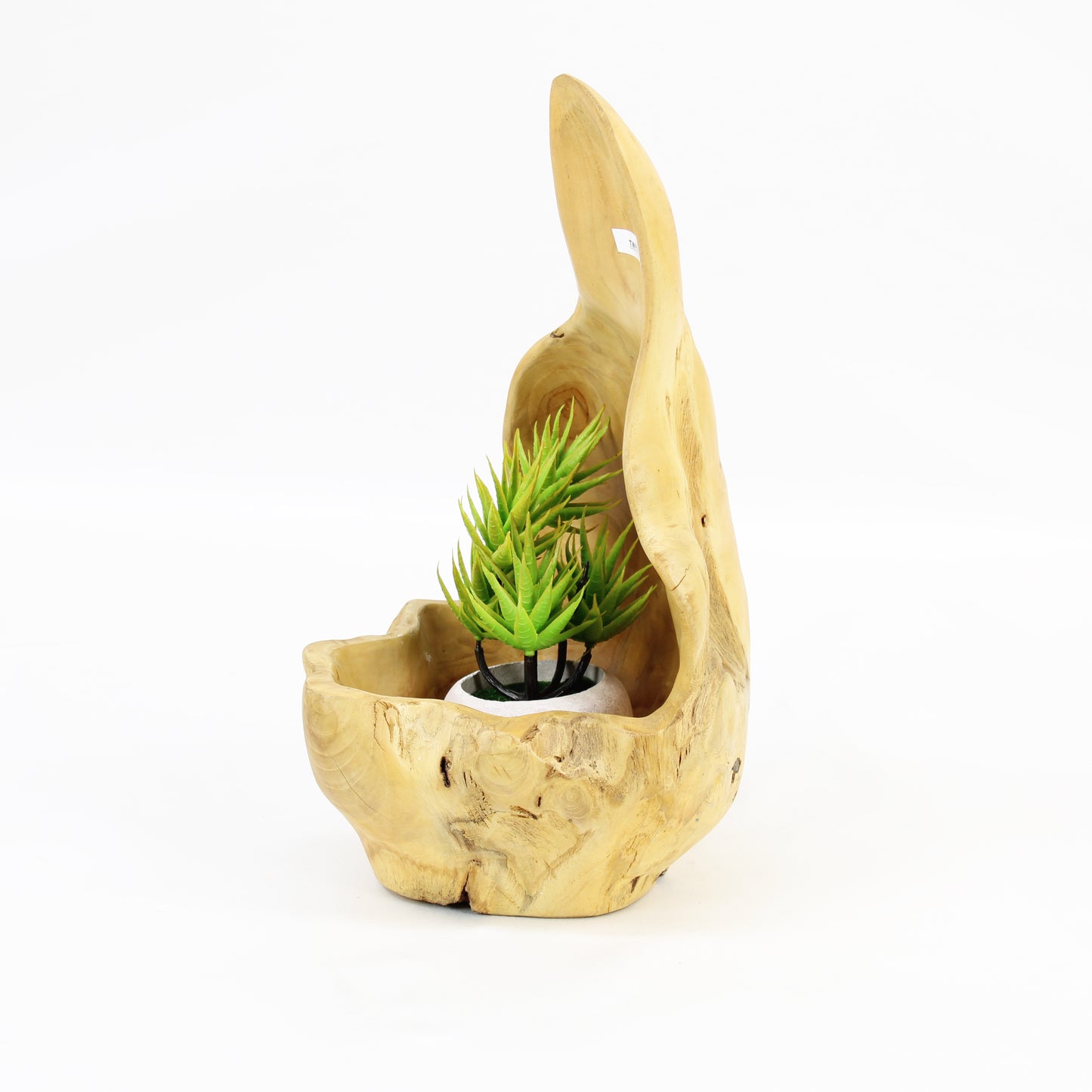 Teak Wood Planter Natural TWP012