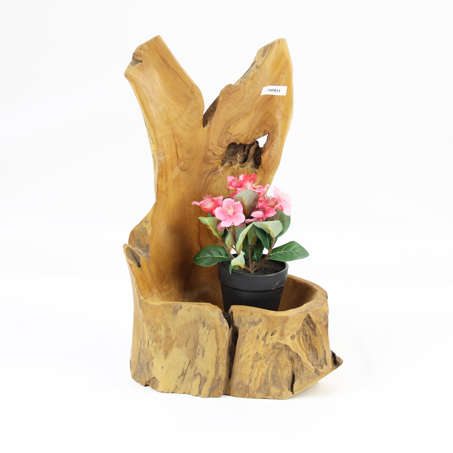 Teak Wood Planter Natural TWP013