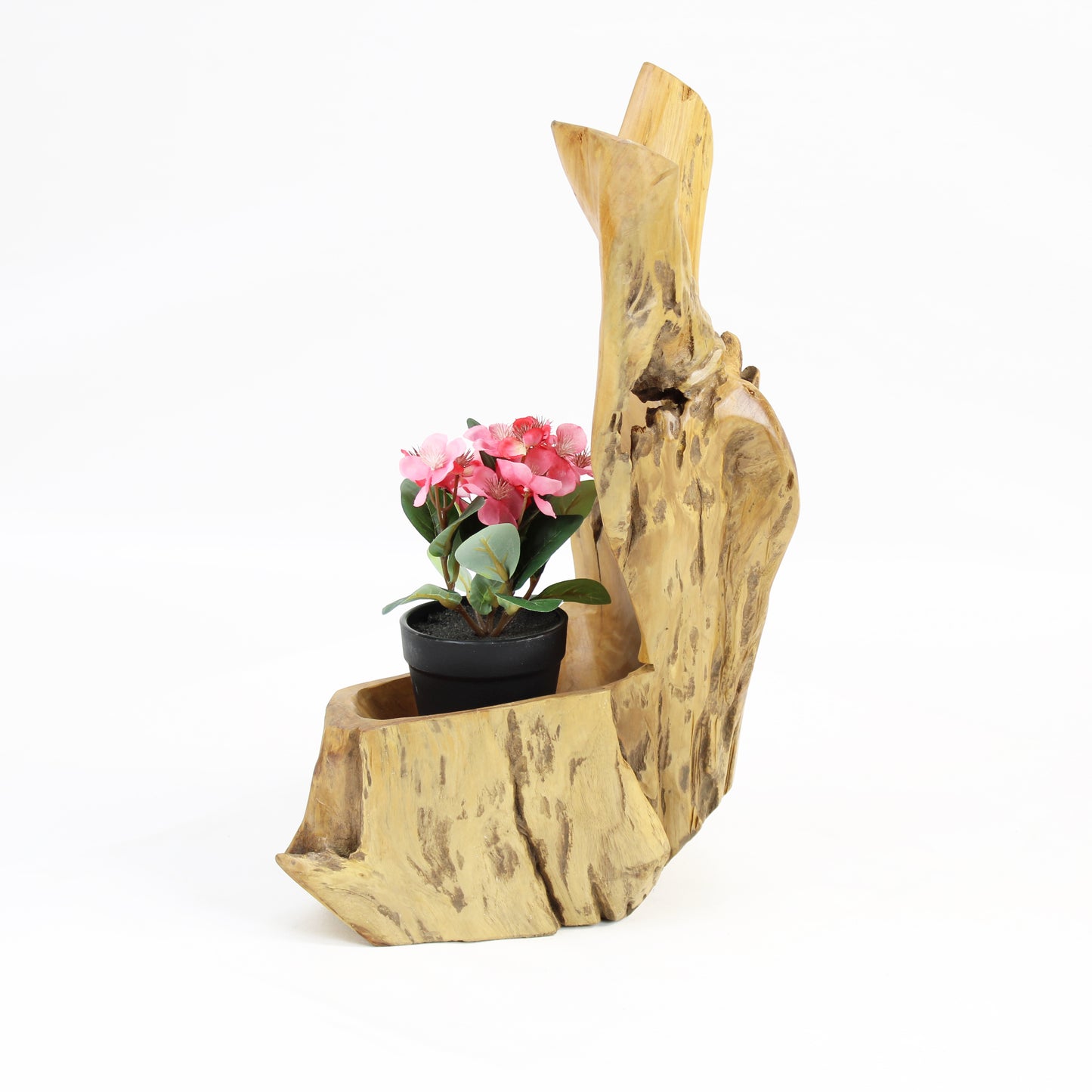 Teak Wood Planter Natural TWP013