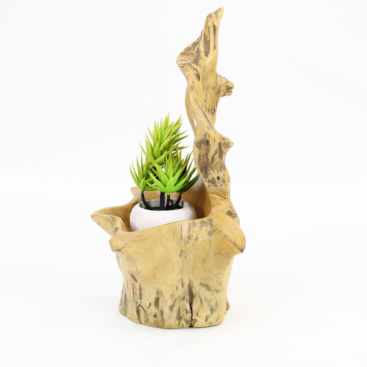 Teak Wood Planter Natural TWP014