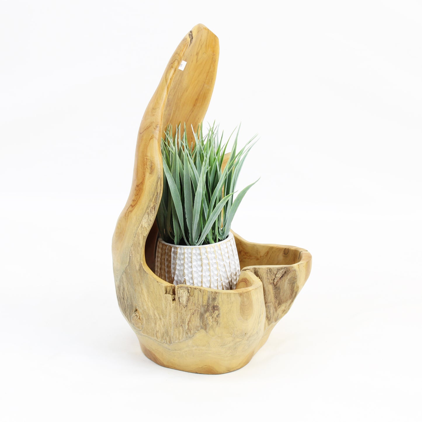 Teak Wood Planter Natural TWP015