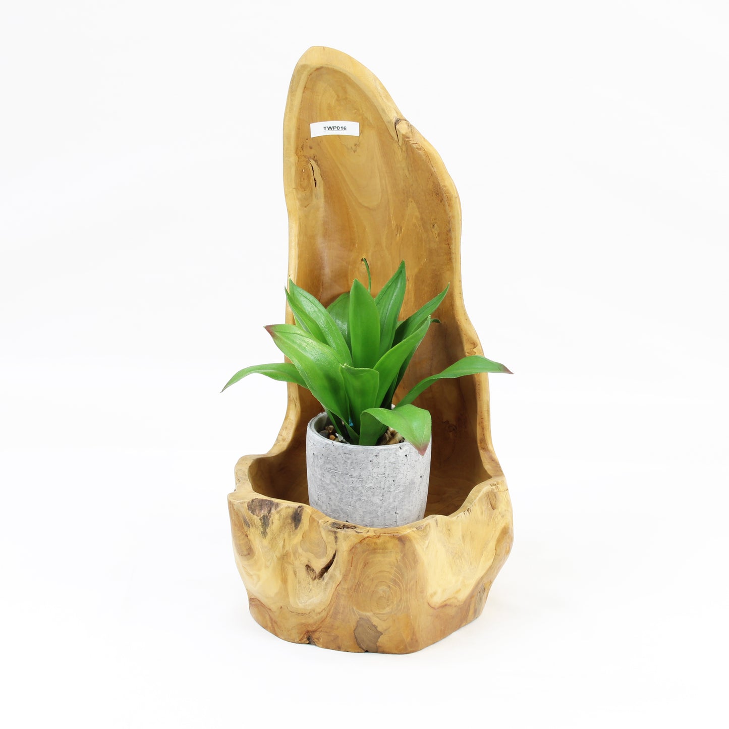 Teak Wood Planter Natural TWP016