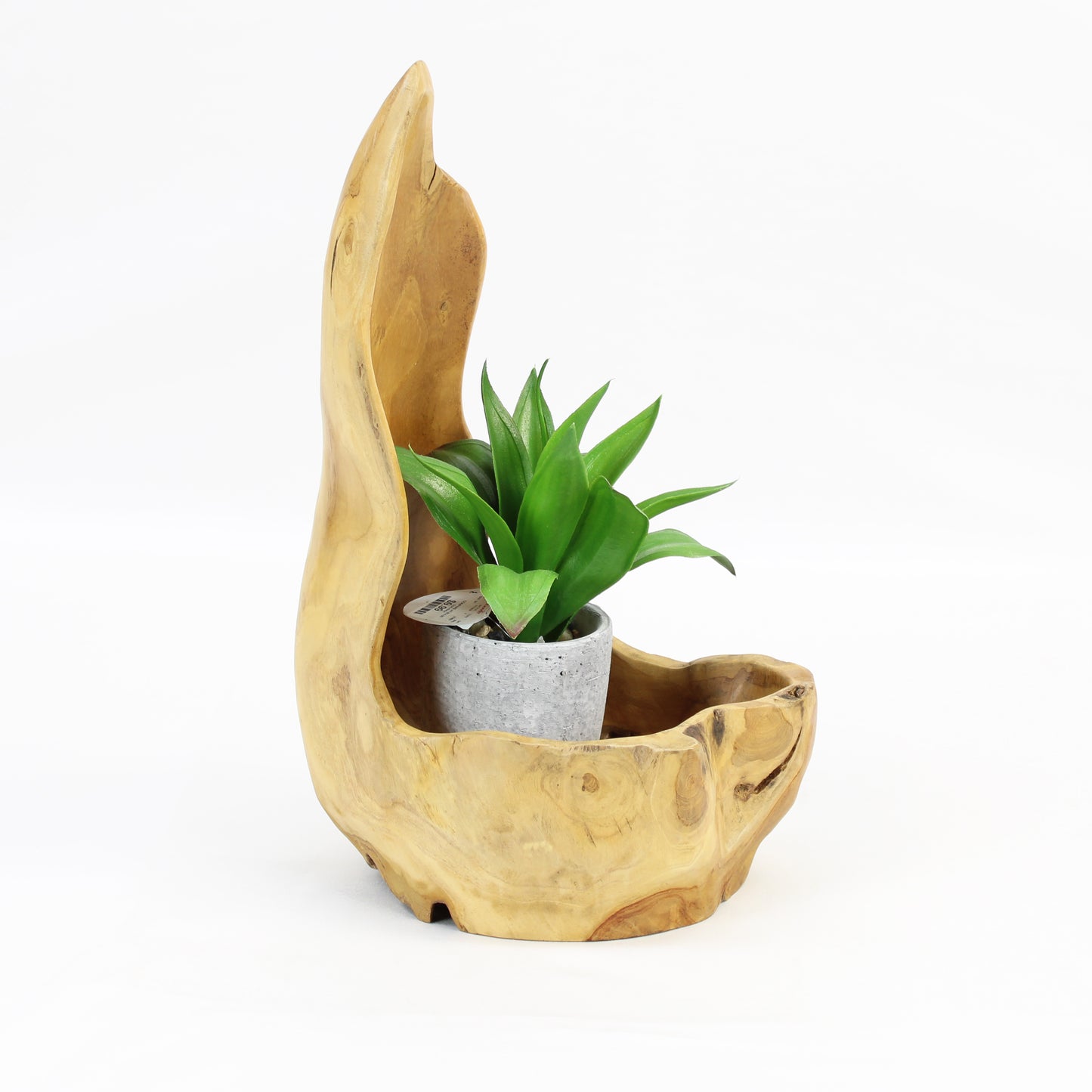 Teak Wood Planter Natural TWP016