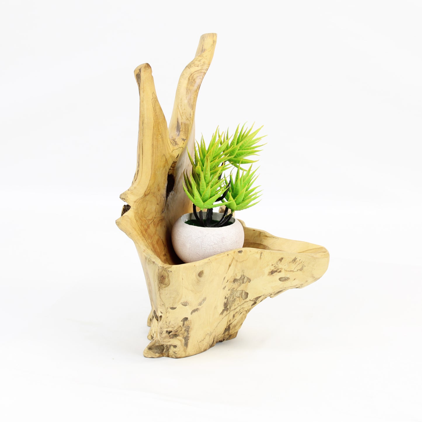 Teak Wood Planter Natural TWP020